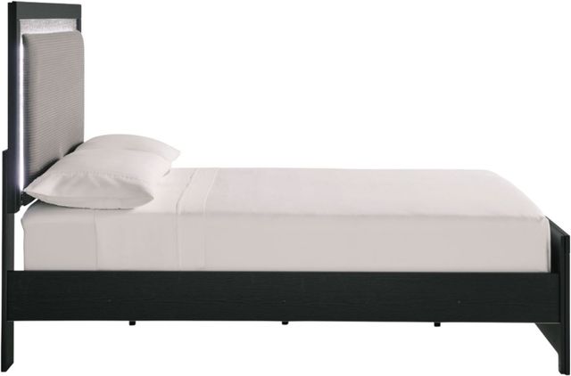 Signature Design by Ashley® Maeling Black Full Upholstered Panel Bed-3