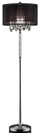 Furniture of America® Minn Chrome Floor Lamp-0