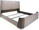 Michael Amini® Roxbury Park Gray/Slate California King Upholstered Dual-Panel Bed-1