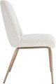 Modus Furniture Sunrise Apollo Ricotta/Brushed Bronze Upholstered Dining Chair-3