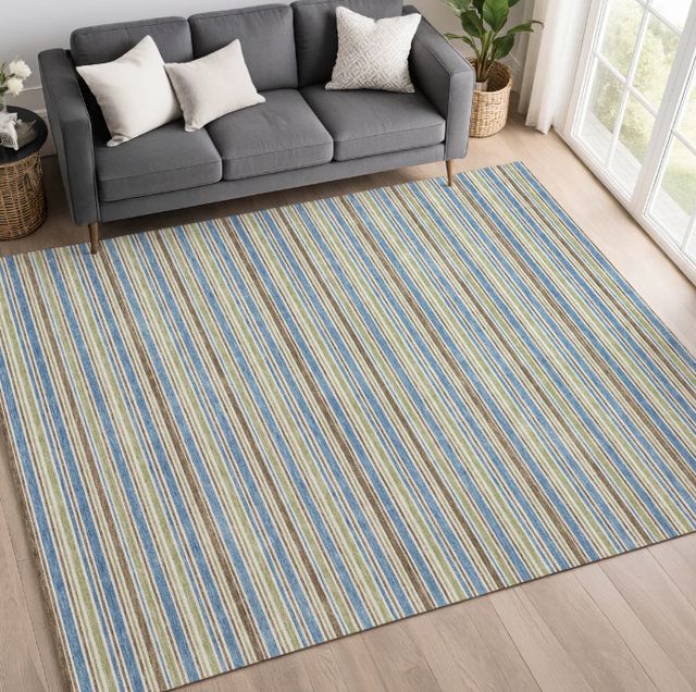 Dalyn™ Rug Company Soft Essentials SE2 Blue 5'x8' Area Rug-1