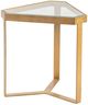Crestview Collection Melrose Glass Top Accent Table with Gold Base-0