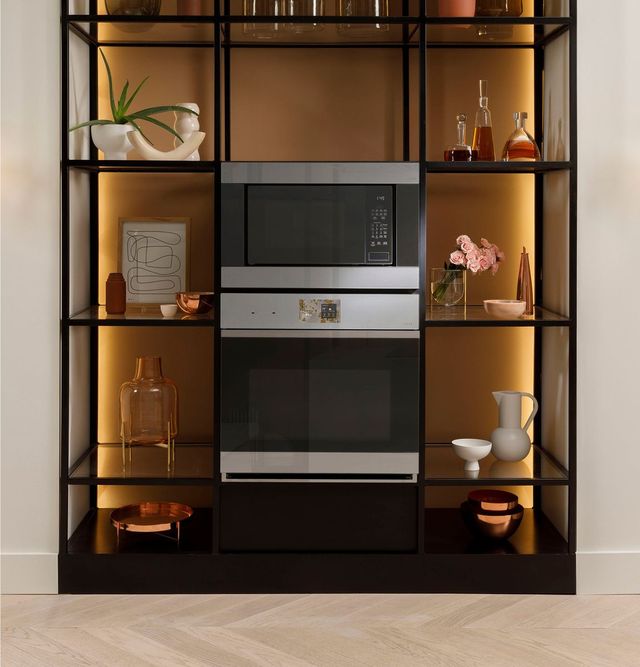 Café™ Minimal Series 30” Platinum Glass Smart Single Electric Wall Oven with Convection-3