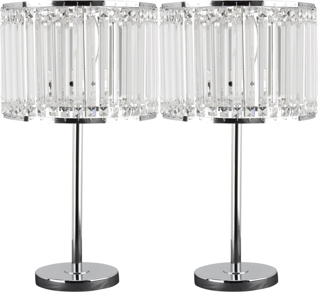 Signature Design by Ashley® Gracella 2-Piece Chrome Table Lamp Set-0