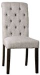 Furniture of America® 2-Piece Alfred Antique Black/Light Gray Side Chair Set-0