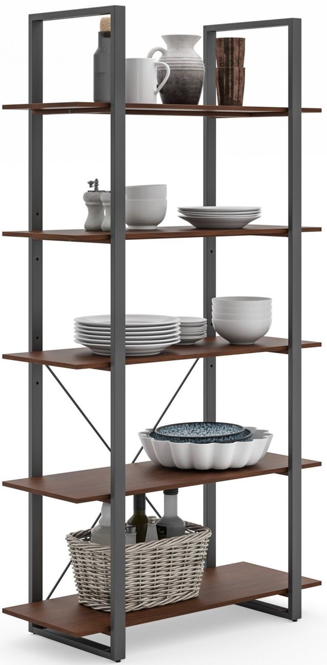 homestyles® Merge Brown Five-Shelf Bookcase-2