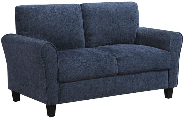 Homelegance® Ellery Blue Loveseat-0