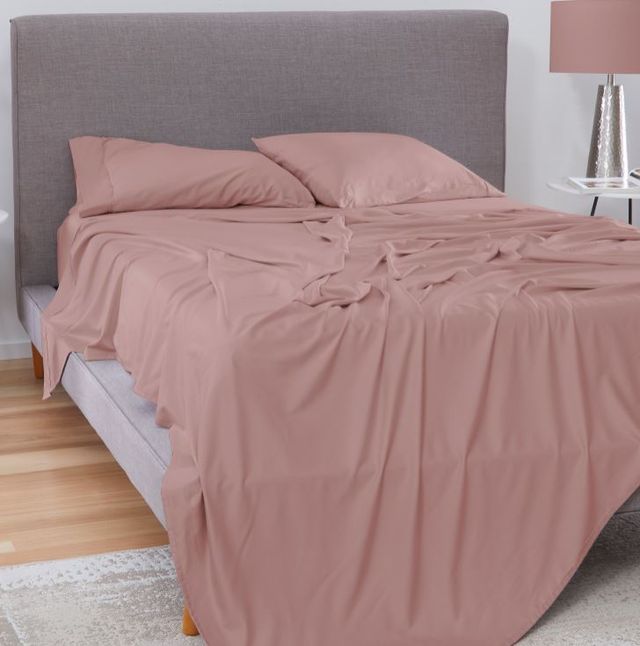 BEDGEAR® Basic 3-Piece Blush Twin Sheet Set-1