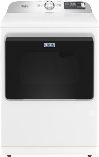 Maytag® 7.4 Cu. Ft. White Smart Front Load Electric Dryer with Pet Pro Option