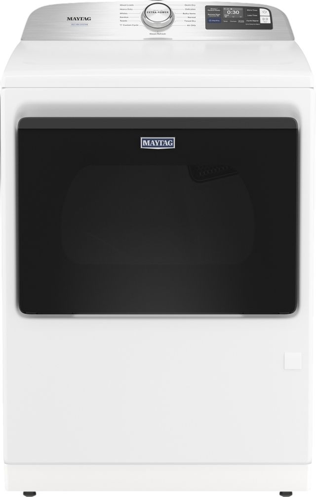 Maytag® 7.4 Cu. Ft. White Smart Front Load Electric Dryer with Pet Pro Option-0