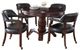 Steve Silver Co. Tournament 5-Piece Black/Medium Cherry Dining Table Set-0