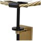Uttermost® Guardrail Antique Brass/Black Round Mirror-5