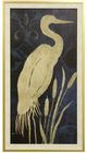 Stylecraft Cranes And Cattails II Beige/Black/Gold Wall Art-0