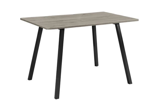 Monarch Specialties Inc. Grey 36" x 48" Laminate Top Dining Table with Black Metal Base-0