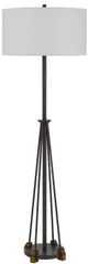 Cal® Lighting & Accessories Bellewood Textured Bronze/White Floor Lamp-0