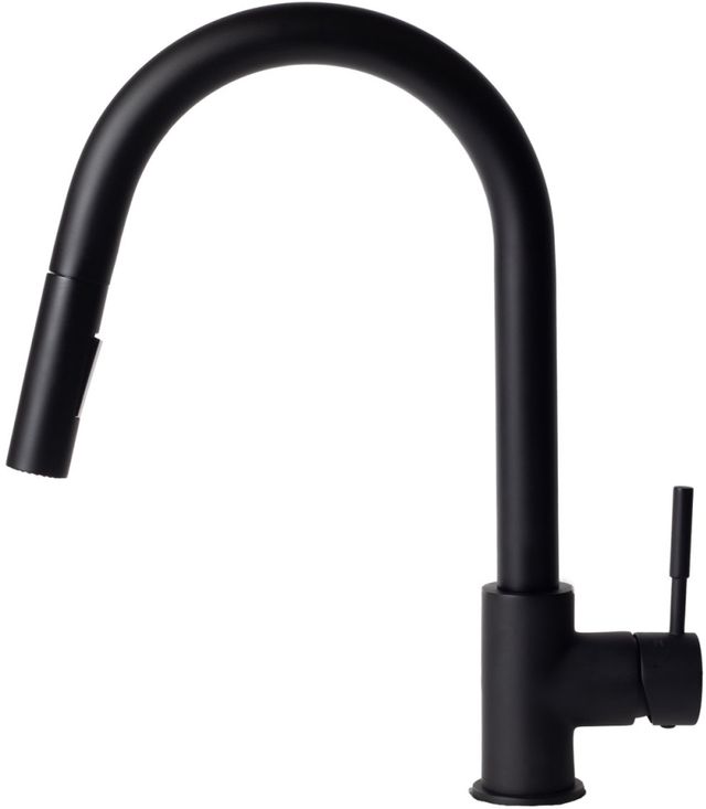ZLINE Autograph Edition Matte Black Gemini Pull Down Single Handle Kitchen Faucet-2