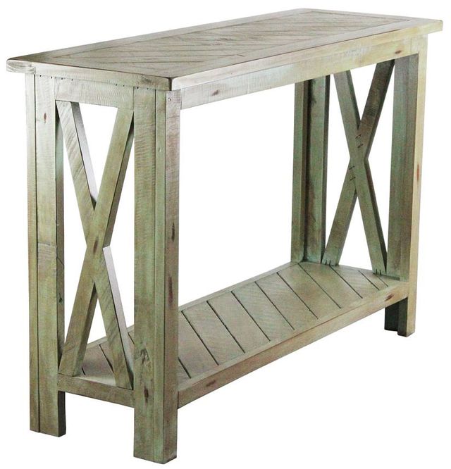American Heartland Manufacturing Rustic Crossboard Sofa Table-0