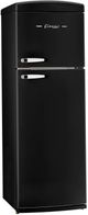 Unique® Appliances Classic Retro 24" 11 Cu. Ft. Midnight Black Counter Depth Top Freezer Refrigerator-2