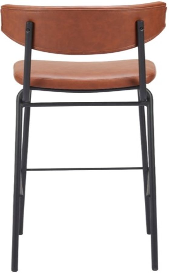 Zuo® Modern Charon Vintage Brown Barstool-3
