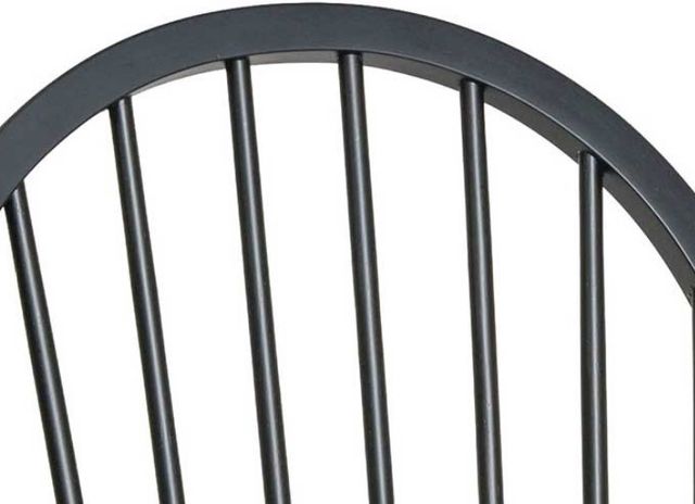 TEI St. Michael Windsor Black Matt Rub-Thru 30" Swivel Bar Stool-2