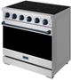 Thor Kitchen® Gordon Ramsay 36" Stainless Steel/Blue Freestanding Pro Style Electric Range-3