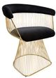 Sagebrook Home Strand Black and Gold Chair-1