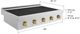 ZLINE Paramount 36" Satin Stainless Steel Induction Rangetop with 5-Element Cooktop and Champagne Bronze Accents-1