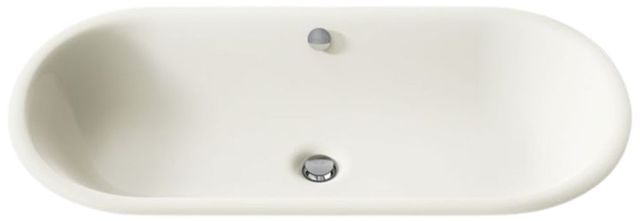 Kohler Iron Plains® Biscuit 33" Oval Drop-In/Undermount/Vessel Bathroom Sink with Iron Black Painted Underside-4