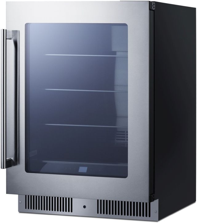 Summit® 24" 4.7 Cu. Ft. Stainless Steel Built-In Beverage Center-1