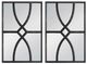 A & B Home 2-Piece Black Mirrors-1