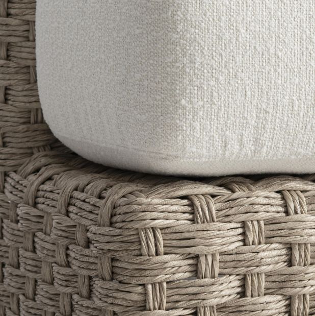 Bernhardt Trieste Bernhardt Exteriors Pampas/White Fabric/Wicker Outdoor Chair-4
