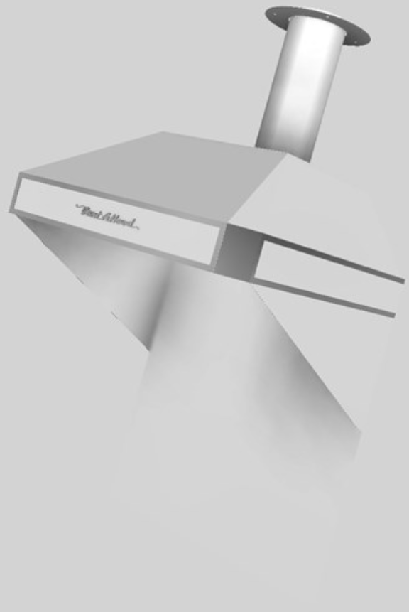 Vent-A-Hood® A Series 30" White Retro Style Wall Mounted Range Hood-1