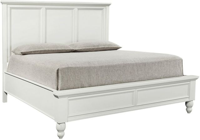 aspenhome® Cambridge White King Panel Bed-0