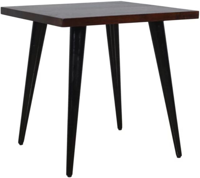 Jofran Inc. Prelude Walnut End Table with Black Base-0