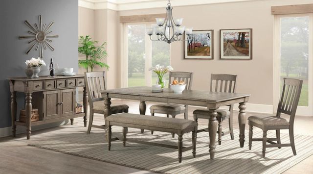 Intercon Balboa Park Brown/Roasted Oak Dining Bench-1