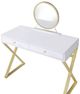 ACME Furniture Coleen Gold/White Vanity Desk-3
