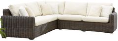 Signature Design by Ashley® Kimora 3-Piece Beige/Dark Brown Fabric/Metal/Wicker Outdoor Sectional
