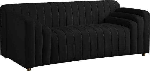 Meridian Furniture Naya Black Velvet Loveseat-1