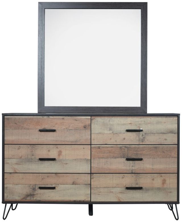 New Classic® Home Furnishings Elk River 4-Piece Rustic California King Panel Bedroom Set-3