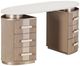 Michael Amini® West Kensington Sea Salt Caramel Vanity Desk-0