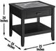 Steve Silver Co. Garvine Gray End Table with Midnight Base-4