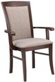 Handstone Yorkshire Padded Back Arm Chair in Leather-0