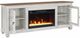 Legends Home Americana Brown/White 74" Fireplace Console-3