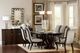 Mazin Furniture Savion Beige/Espresso Dining Room Arm Chair-1