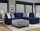 Albany Industries Groovy Navy Cocktail Ottoman-1