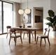 Furniture of America® Croglio 5-Piece Rich Walnut Dining Table Set-1