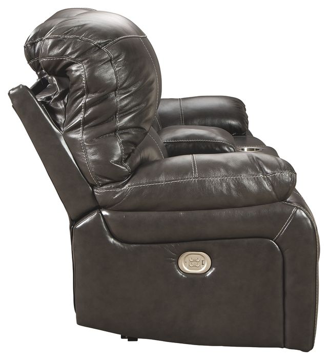 Signature Design by Ashley® Hallstrung Gray Power Relining Loveseat-4