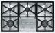 MIELE 36 Inch Stainless Steel Gas Cooktop-0