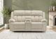 Monarch Specialties Inc. Beige 63" Upholstered Power 2-Seater Reclining Loveseat with Console-1