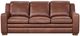 Leather Italia™ Georgetowne Finnley Brown Auburn Sofa-0